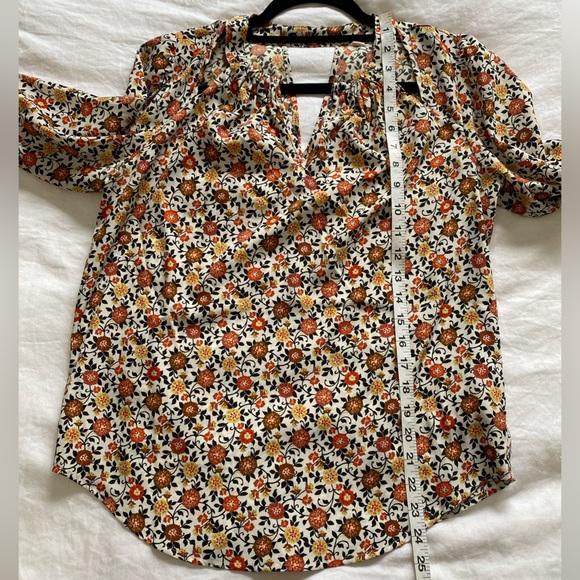 Nannette by Nannette Lepore Floral Pattern Blouse Size Small - Picture 6 of 6